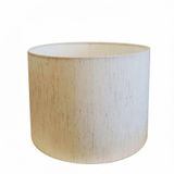 Cúpula Tecido Cilindrica Abajur Luminária 50x30cm Linho Bege