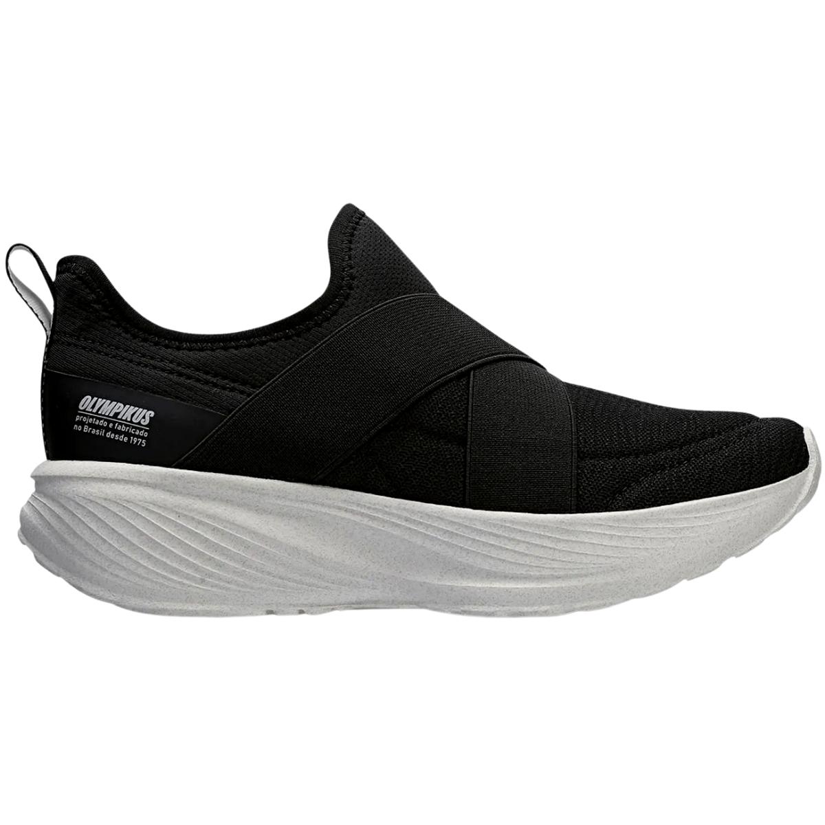 Tenis Slip On Feminino Olympikus Flora 158 Preto - Preto - 36