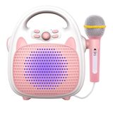 Alto-falante De Bolsa Rosa/azul Microfone Portátil Portátil