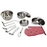 Conjunto Infantil De Utensílios De Cozinha De Aço Inoxidável