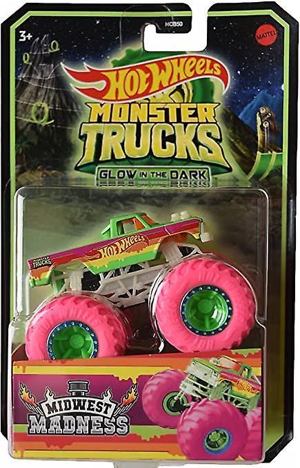 Hot Wheels Monster Trucks Midwest Madness Escala 164 Glow