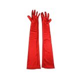 1 Par De Luvas De Vestido De Noite Flapper Elbow Gloves Long