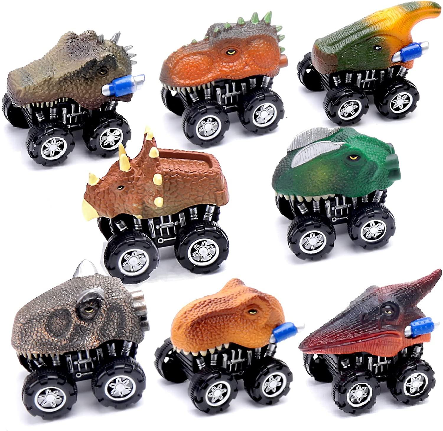 Conjunto De 8 Carros De Brinquedo De Dinossauros