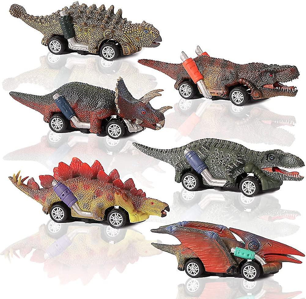 Carros De Dinossauro Xs Para Meninos E Meninas 6 Peças De B