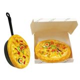 Acessórios Em Miniatura 1/12 Dollhouse Mini Resin Pizza Com