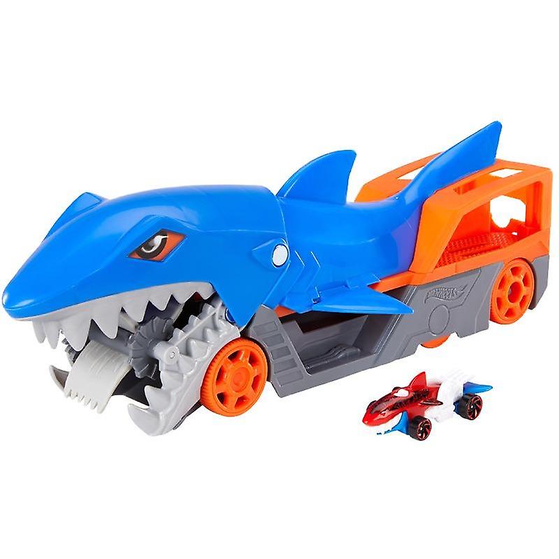 Wheels Shark Car Track Com Brinquedo De Carro Blue Fish Para