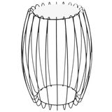 Mesa Apoio Lateral 43 Cm Tampo Vidro Branco Base Metal Preto Nacc