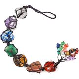 7 Chakra Cura Crystal Hanging Decoro Chakra Carro Decorações Pendurados Carro Pendurado Ornamento Chakra Pendurado Chakra Ornamento Chakra P