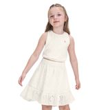 Conjunto Regata Cropped Com Saia Trick Nick Bege 10