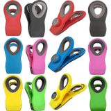 12- Pcs De  Magnético Clipes Magnéticos Para  De Geladeira S Magnético Com  De 6 Cores Clipes De Saco De Chip Para Casa E Escritório Cli