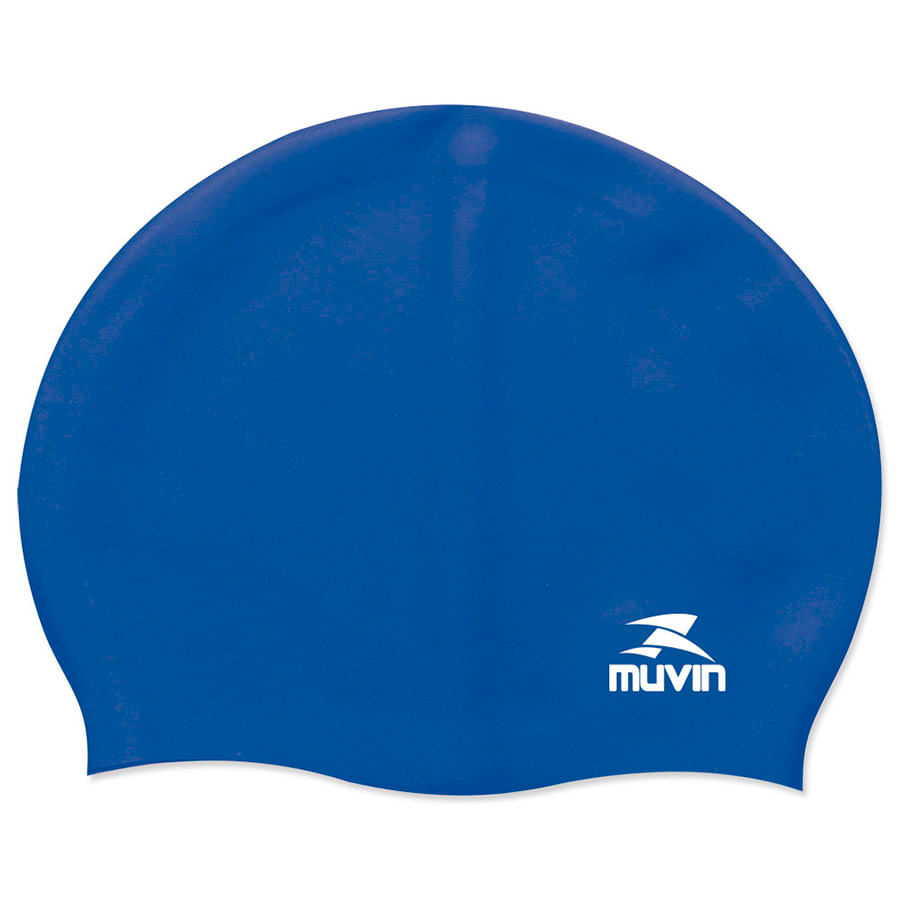 Touca de Natação em Silicone Standard Muvin TCS-100 Azul