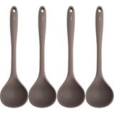 4 Conchas De Silicone Para Cozinha Utensílios Feijão Sopa Para Casa Restaurantes Brinox Cinza