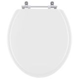 Assento Sanitario Poliester Convencional Oval Neve (branco) Para Vaso Ideal Standard