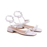 Sandália De Amarração Feminina Select Branco 34