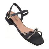 Sandália Com Strass Feminina Select Preto 34