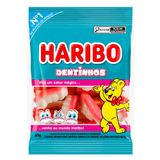 Balas De Gelatina Haribo Dentinhos Framboesa E Morango 80g