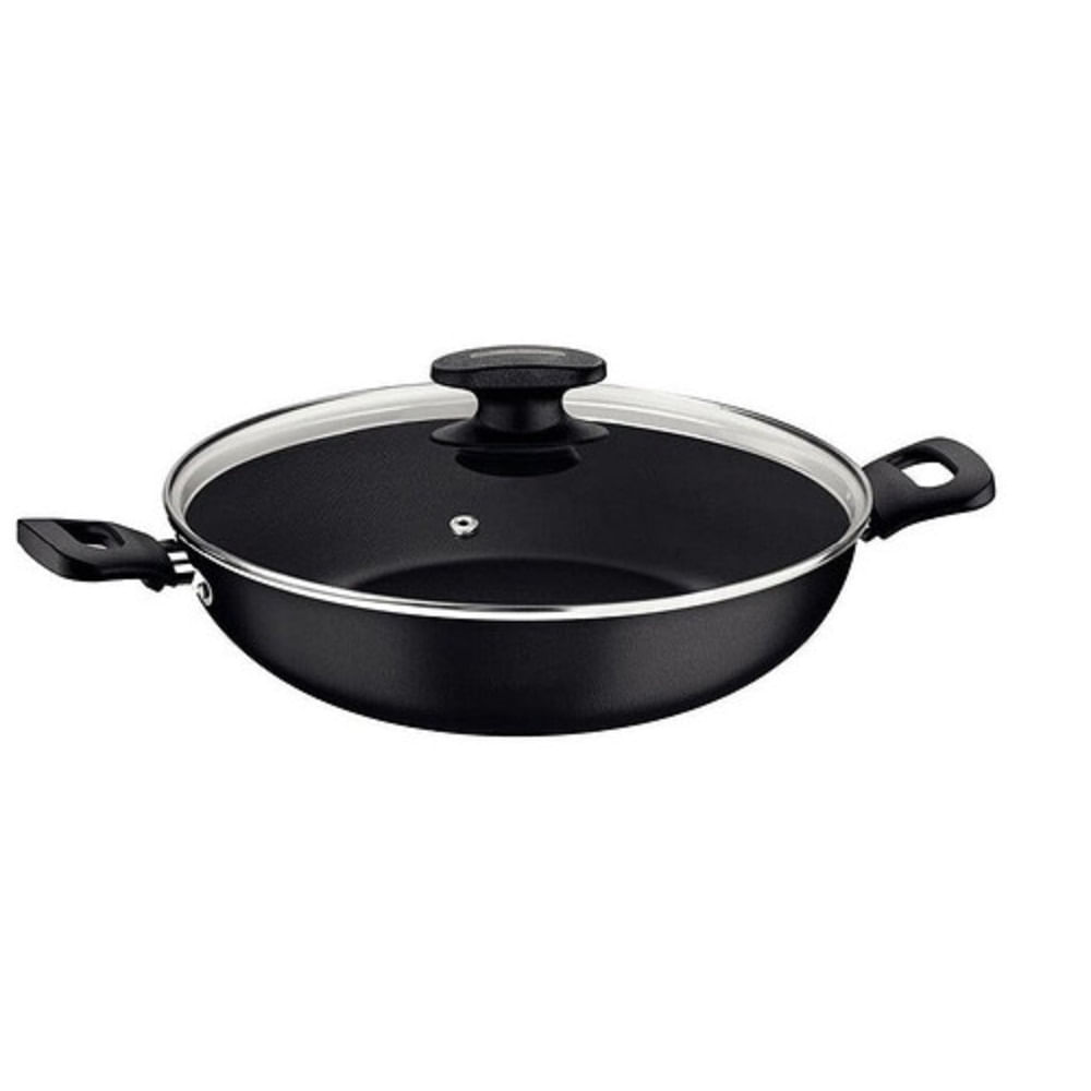 Panela Antiaderente 28cm 3,3 Litros Wok Tramontina Loreto