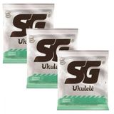 Kit 3 Encordoamento Sg Strings 029 / 029 Para Ukulele Tenor