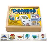 Brinquedo Educativo Dominó Tamanhos 28 Peças Jottplay