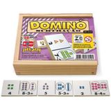 Brinquedo Educativo Dominó Subtração 28 Peças - Jottplay