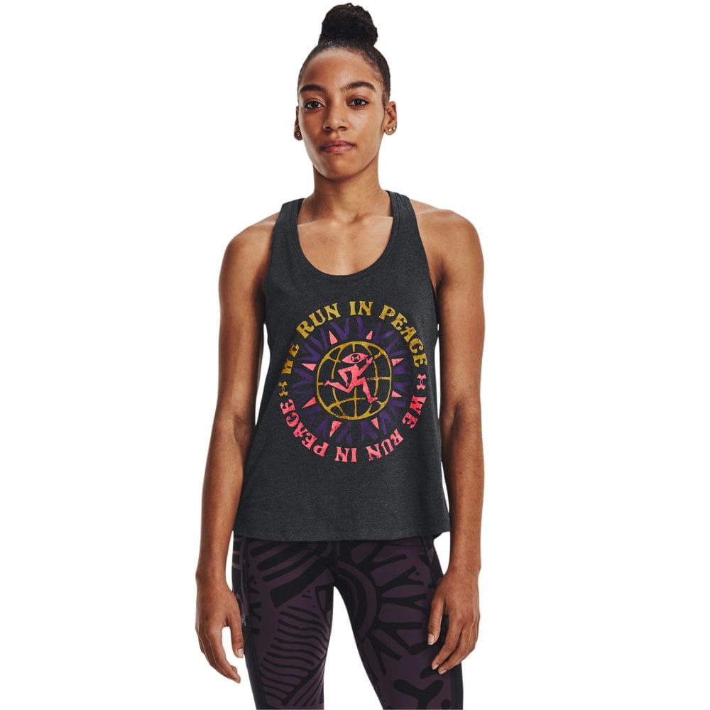 Regata De Corrida Feminina Under Armour Run In Peace Tank