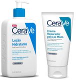 Kit Loção Hidratante 473ml E Creme Reparador Para Mãos 50ml Cerave