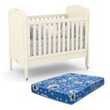 Berço Mini Cama Provence New Off White Com Colchão Baby Physical - Matic Móveis