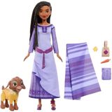 Disney Wish Boneca Asha Aventura - Mattel