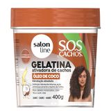 Gelatina Salon Line Sos Cachos Óleo De Coco 400g