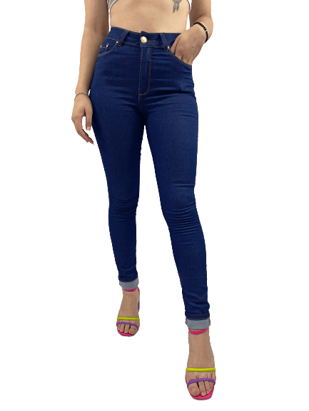 Calça Feminina Skinny Jeans Escuro  Ref 3542r