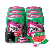 Goma De Mascar Trident Melancia Menta Garrafa 54g Display 6 Unidades