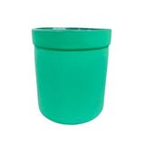 Vaso Cachepot De Vidro Decorativo Verde Fosco