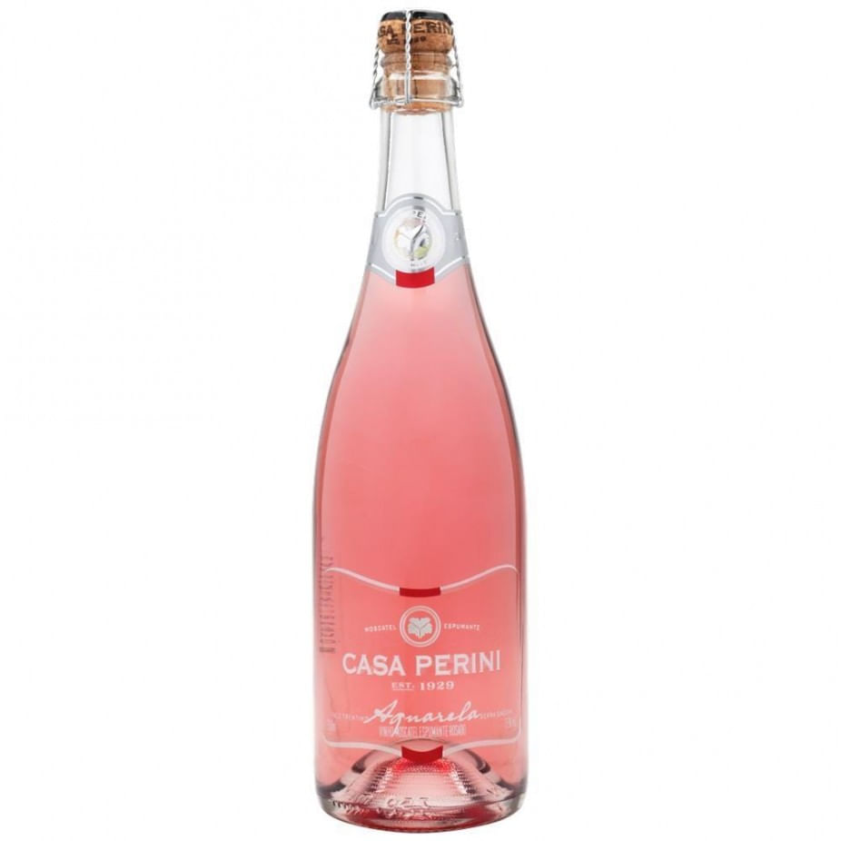 Espumante Casa Perini Aquarela Moscatel Rosé 750ml