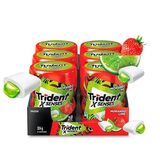 Goma De Mascar Trident X Morango Limão Garrafa 54g Display 6 Unidades