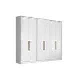 Guarda-roupa Branco Casal 6 Portas Édez Genera