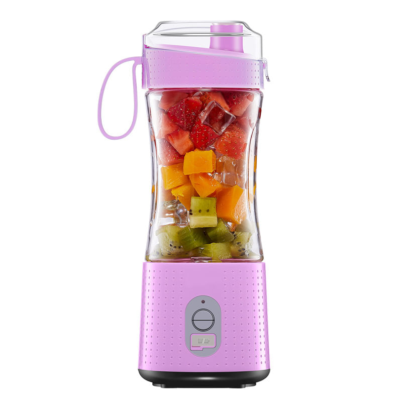 Liquidificador Portátil Shakes Fruta Mini Misturador Roxo