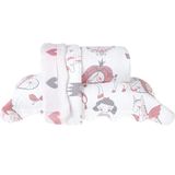 Kit Cobre Leito Rolinho Casal + Porta Travesseiro Toque Macio Unicórnio