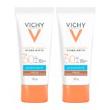 Kit 2 Protetor Solar Vichy Capital Sole Hydra Matte Fps 50 Cor 4.0 30g