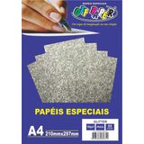 Papel Especial Artesanato Glitter A4 10 Unidades 210x297mm