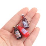 10 Peças De Mini Garrafa De Cerveja Em Miniatura Dollhouse D