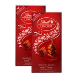 Chocolate Lindt Lindor Milk Com Recheio Cremoso Com 100g | Kit Com Duas Unidades