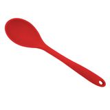 Conjunto 6 (seis)  utensílios de Silicone com Pinça - Vermelho