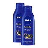 Kit 2x 400ml Loção Hidratante Nivea Firmador Q10 + Vitamina C Pele Seca A Extrasseca