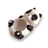 Vaso Cachepot Ursinho Panda Em Cerâmica Pintado A Mão