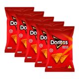 Kit 5 Doritos Elma Chips Sabor Queijo Nacho 300g