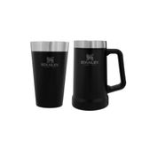 Caneca Termica Black Matte 750ml + Copo Termico Black Matte 473ml - Stanley