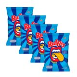 Kit 4 Batata Ruffles Elma Chips Sabor Original 115g