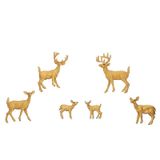 6 Peças De Brinquedos De Simulação Para Animais Mini Deer Mo
