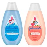 Kit Shampoo Johnson&#39;s Cheirinho Prolongado 200ml E Condicionador Johnson&#39;s Cachos Dos Sonhos 200ml