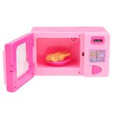 Brinquedo De Microondas De Simulação Portátil Azul Food Boy